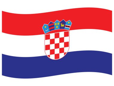 Hırvatistan 'ın Avrupa Ülkesinin Bayrağı Dalgalanıyor