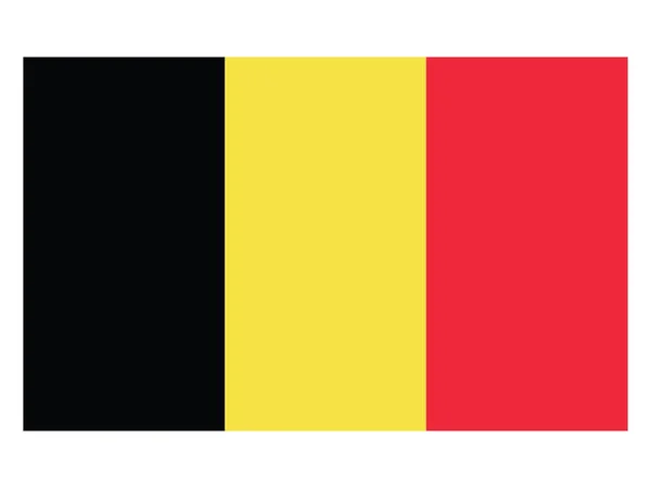 Vlag Van Het Europese Land België — Stockvector