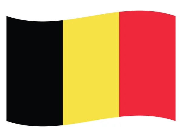 Drapeau Pays Européen Belgique — Image vectorielle