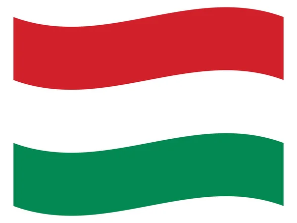 Drapeau Pays Européen Hongrie — Image vectorielle