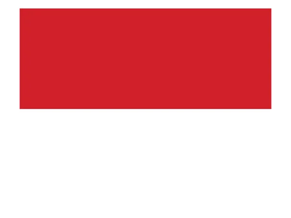 Плоский Флаг Европейской Страны Монако — стоковый вектор