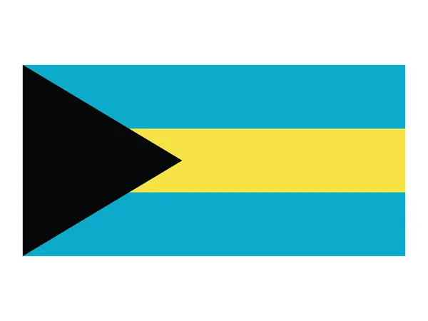 Bandeira Plana País Centro Americano Das Bahamas — Vetor de Stock