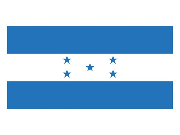 Флаг Гондураса Плоским Флагом — стоковый вектор