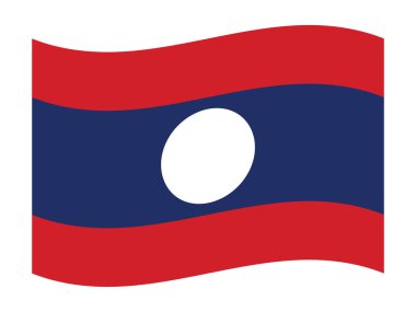 Asya ülkesi Laos 'un Düz Bayrağı Dalgalanıyor