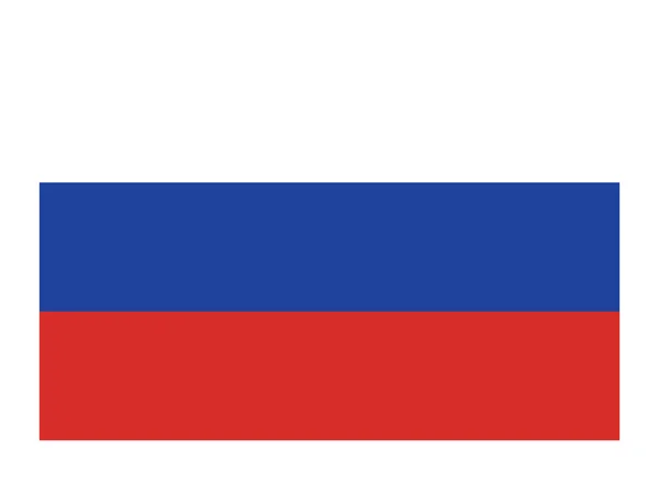 Drapeau Plat Pays Asiatique Russie — Image vectorielle