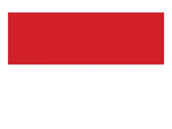 Drapeau Plat Pays Asiatique Indonésie — Image vectorielle