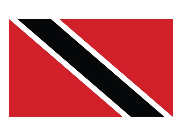 Bandeira Plana País Sul Americano Trinidad Tobago — Vetor de Stock
