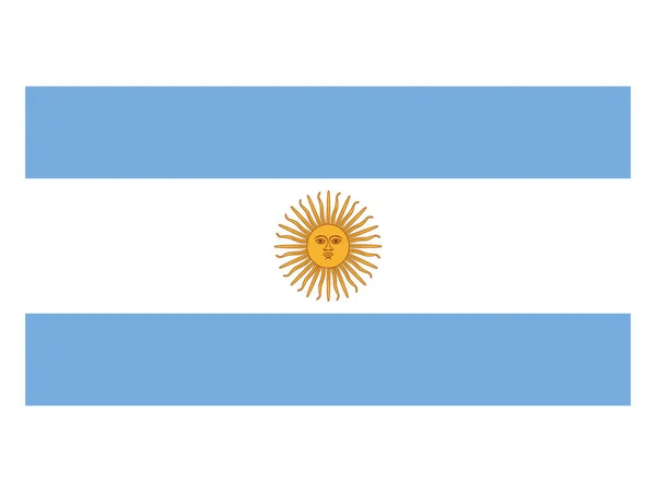 Dél Amerikai Ország Lapos Zászló Argentína — Stock Vector