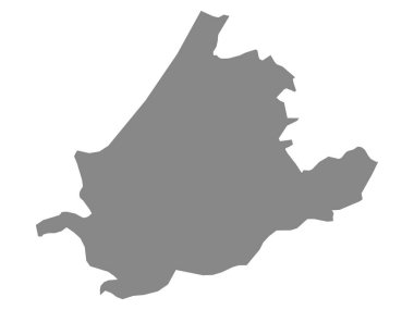 Güney Hollanda 'nın Hollanda Eyaleti Haritası