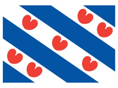 Hollanda 'nın Friesland Eyaleti Bayrağı
