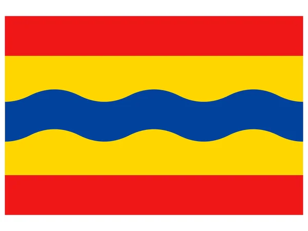 Bandera Los Países Bajos Provincia Overijssel — Vector de stock