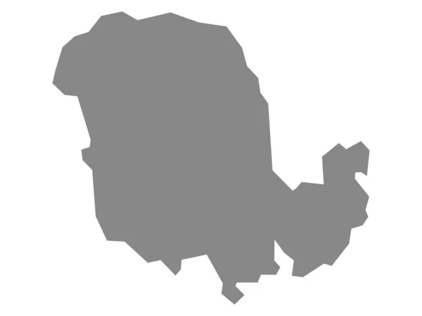 Γκρι Χάρτης Της Νορβηγικής Κομητείας Vestfold Telemark — Διανυσματικό Αρχείο