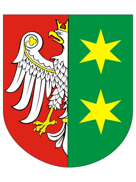 Arms Polish Voivodeship Lubusz — Stockový vektor