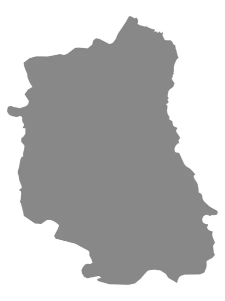 Peta Datar Abu Abu Dari Voivodeship Polandia Lublin - Stok Vektor