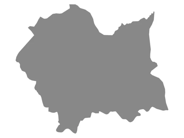 Gray Flat Map Polish Voivodeship Lesser Poland — стоковий вектор