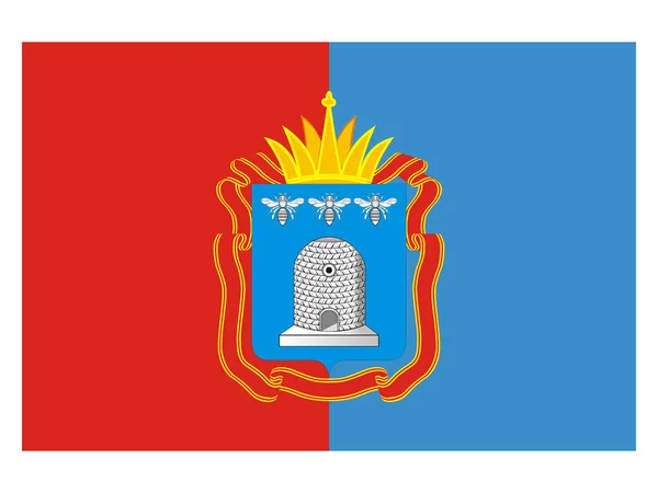 Bandera Federación Rusa Sujeto Provincia Tambov — Vector de stock