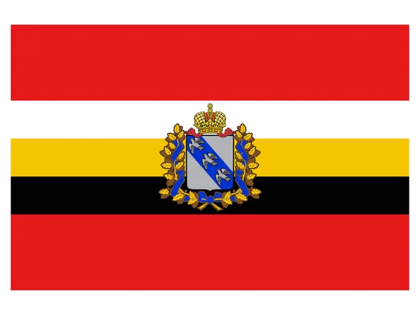 Bandeira Assunto Federal Russo Oblast Kursk — Vetor de Stock