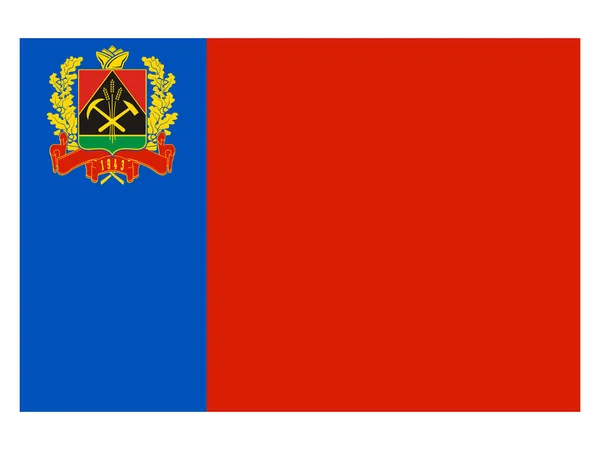 Прапор Російської Федеральної Суби Кемеровської Області — стоковий вектор