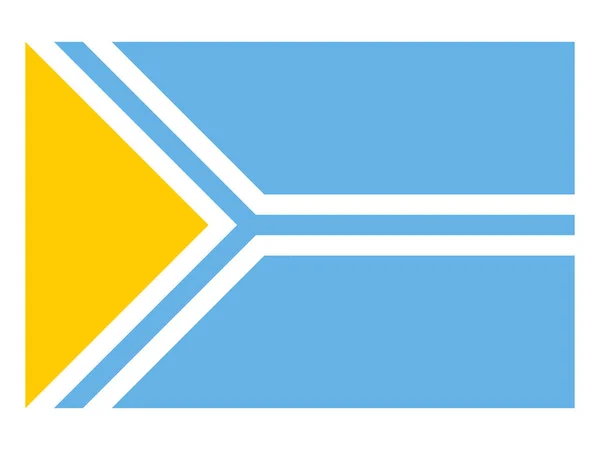 トゥヴァ共和国のロシア連邦の主題の旗 — ストックベクタ