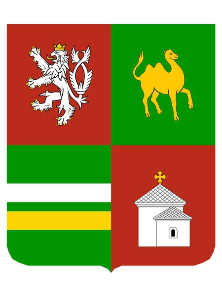 Герб Чешского Региона Пльзе — стоковый вектор