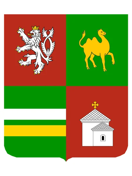 Coat Arms Czech Region Plze — Stock Vector