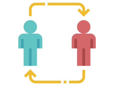 Virüs Hastalığının Kişiden Kişiye Aktarım Çizelgesinin Klip Sanatı İllüstrasyonu