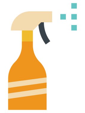 Sıvı Şişe Spreyi Temizleme Kutusunun Klip Sanatı Çizimi