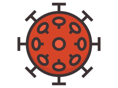 Bir Corona-virüsünün klip sanatı.