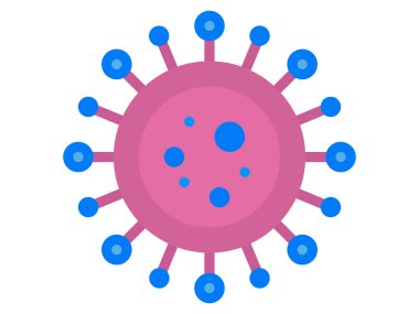 Bir Corona-virüsünün klip sanatı.