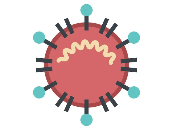 Clip Art Illustration Corona Virus Icon — Stock Vector