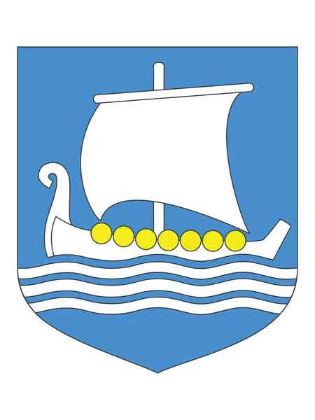 Wapenschild Van Provincie Saare Estland — Stockvector