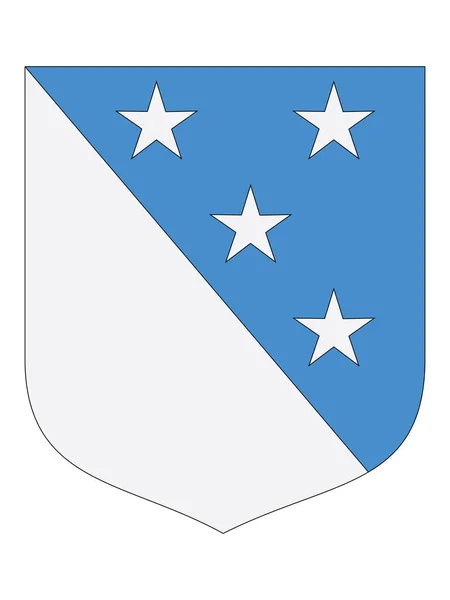 Escudo Del Condado Estonio Valga — Vector de stock