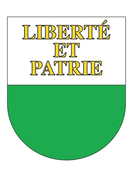 Escudo Del Cantón Suizo Vaud — Vector de stock