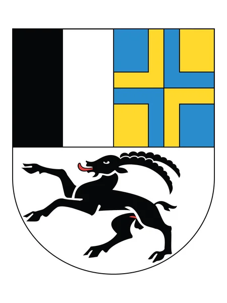 Wapenschild Van Het Zwitserse Kanton Graubnden Graubünden — Stockvector
