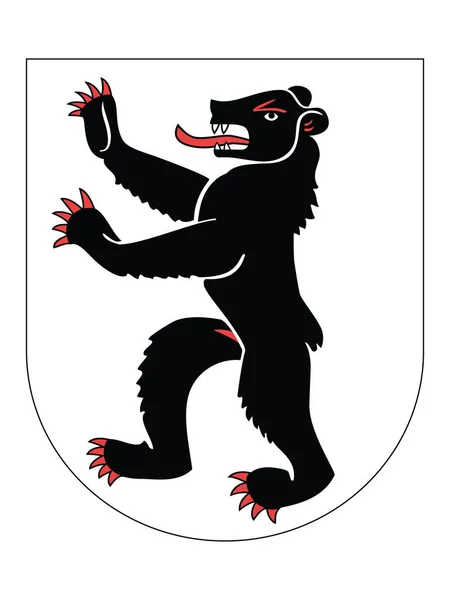 Coat Arms Swiss Canton Appenzell Innerrhoden — Stock Vector