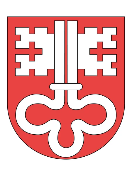 Coat Arms Swiss Canton Nidwalden — Stock Vector