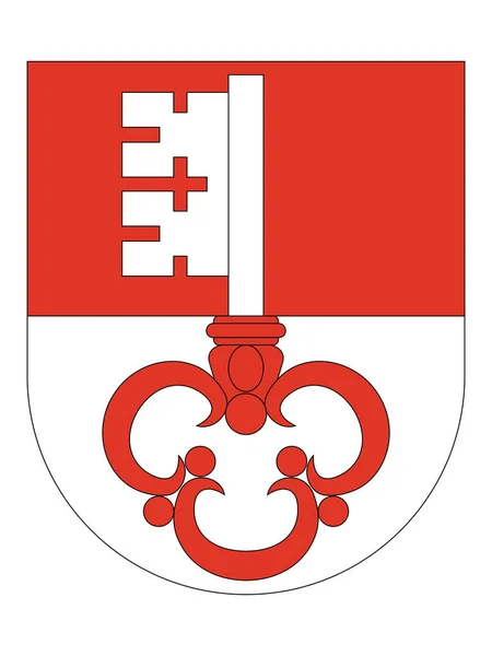 Герб Швейцарского Кантона Обвальден — стоковый вектор