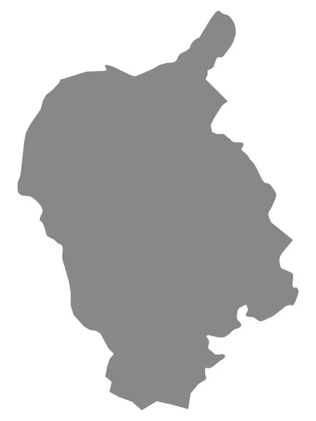Плоска Сіра Мапа Словацького Краю Край Братислави — стоковий вектор