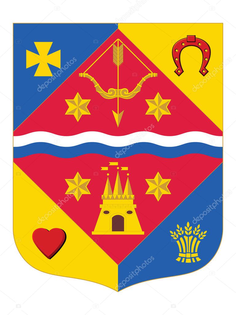 Coat of Arms of Ukrainian Region (Oblast) of Poltava