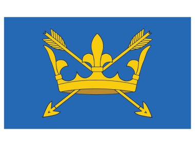 Suffolk 'un İngiliz Törensel İlçesi Düz Vektör Bayrağı