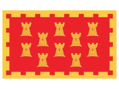 Büyük Manchester 'ın İngiliz Törensel İlçesi Düz Vektör Bayrağı