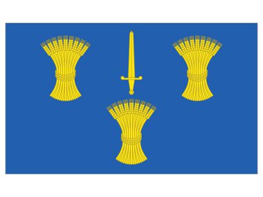 İngiliz Cheshire Bölgesi 'nin Düz Vektör Bayrağı