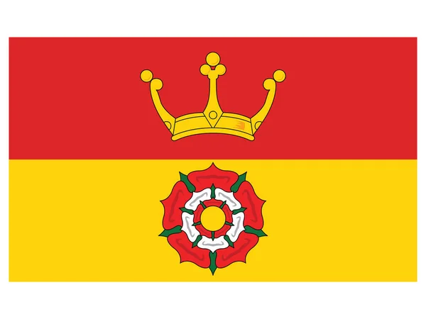 Flat Vector Bandeira Condado Cerimonial Inglês Hampshire —  Vetores de Stock