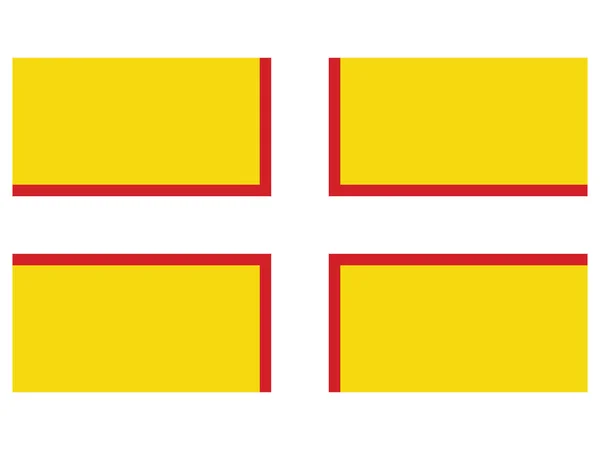 Flat Vector Flag English Ceremonial County Dorset — Stockový vektor