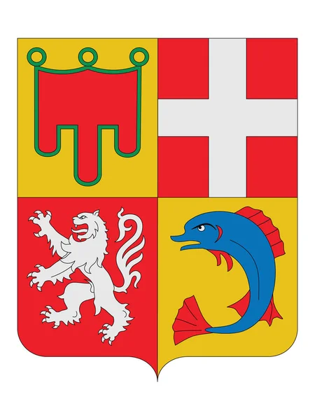 Wapenschild Van Franse Regio Auvergne Rhône Alpes — Stockvector