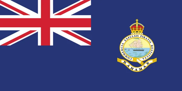 Колишній Багамський Історичний Векторський Прапор Багамських Островів 1923 1953 — стоковий вектор