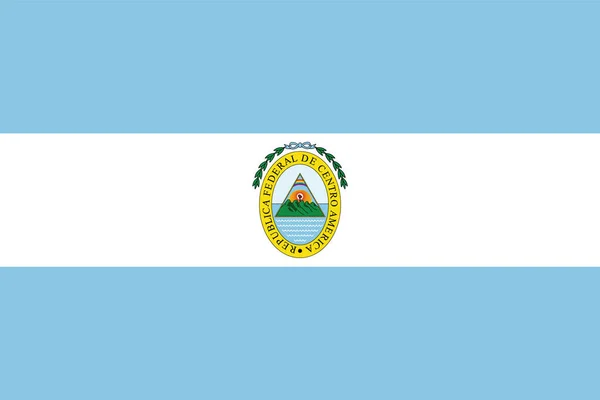 Antigua Bandera Vectorial Histórica Belice República Federal Centroamérica — Vector de stock