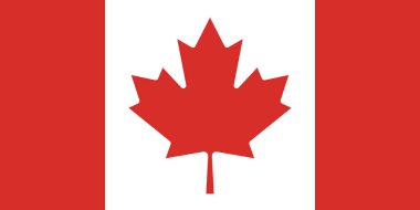 Kanada resmi vektör bayrağı