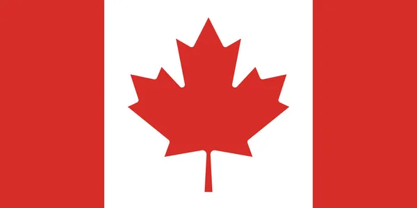 Bandeira Vectorial Oficial Canadá — Vetor de Stock