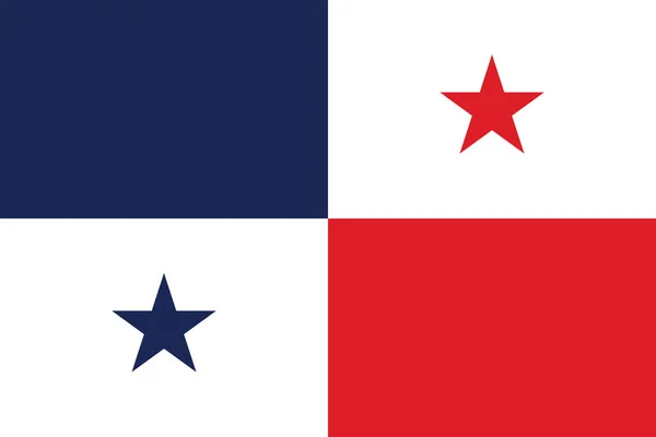 Former Panamanian Historic Vector Flag Panama 1903 1904 — Stock Vector